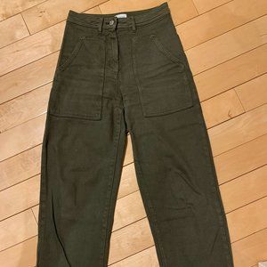 Wilfred Free Modern Utility Pant Olive